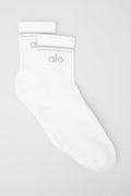 Unisex Half-Crew Throwback Sock - White/Titanium