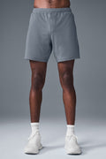 7" Conquer React Performance Short - Steel Grey