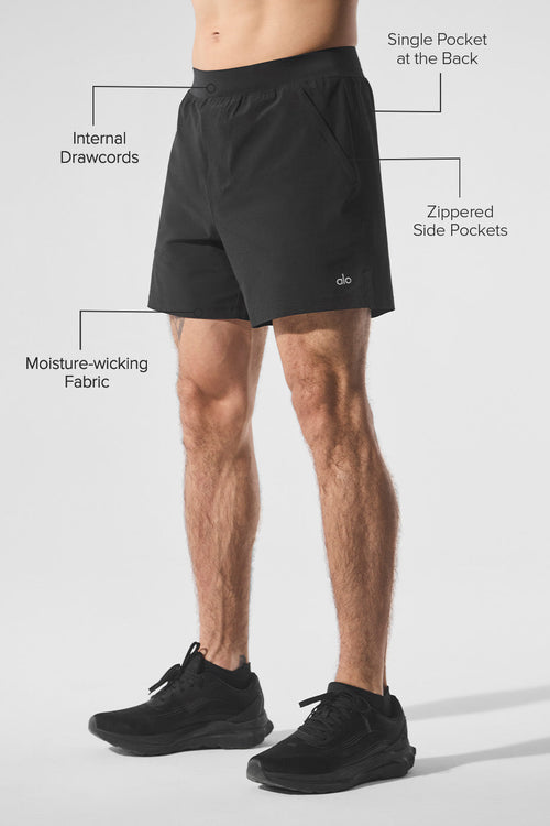 5" Repetition Short - Black